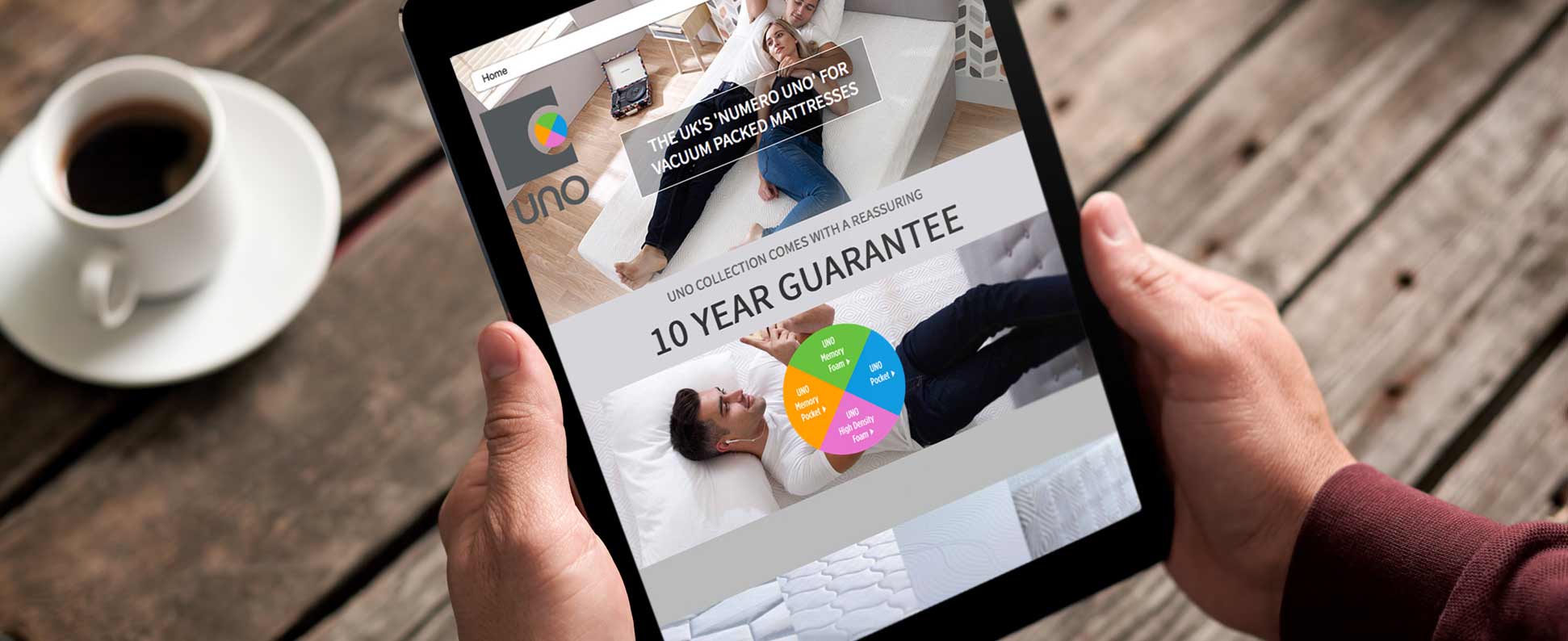 UNO Mattress Website Design